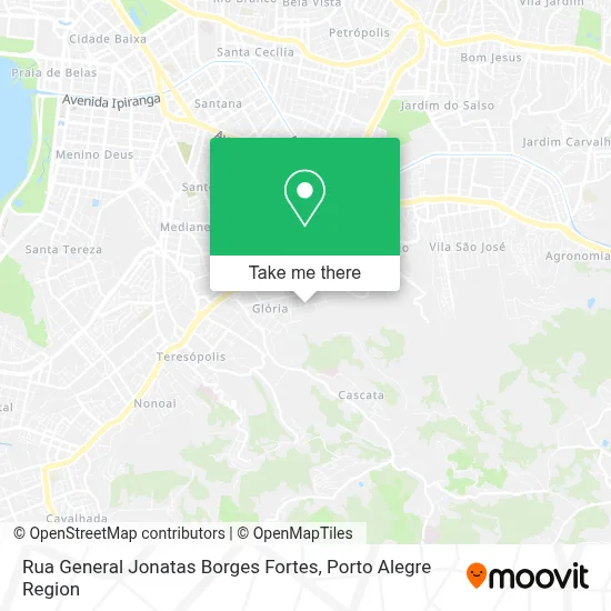 Rua General Jonatas Borges Fortes map