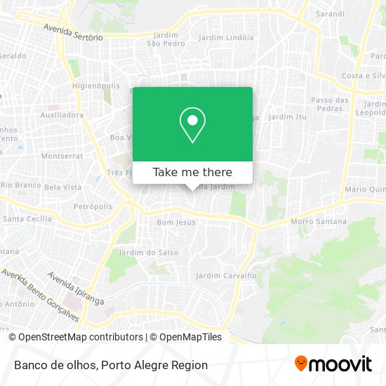 Banco de olhos map