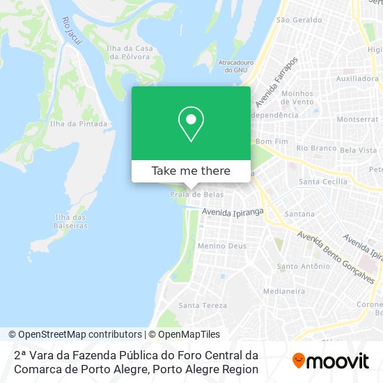 Mapa 2ª Vara da Fazenda Pública do Foro Central da Comarca de Porto Alegre