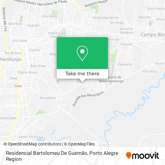 Residencial Bartolomeu De Gusmão map