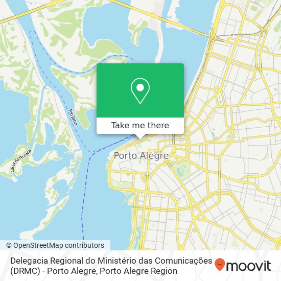 Mapa Delegacia Regional do Ministério das Comunicações (DRMC) - Porto Alegre