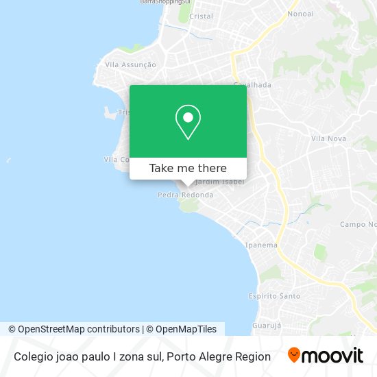 Colegio joao paulo I zona sul map