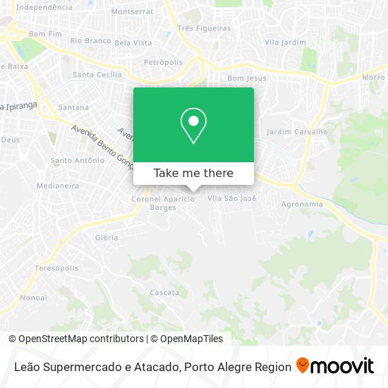 Mapa Leão Supermercado e Atacado