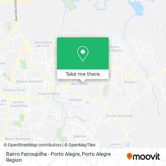 Mapa Bairro Farroupilha - Porto Alegre