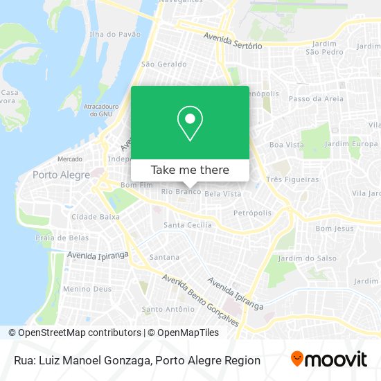 Mapa Rua: Luiz Manoel Gonzaga