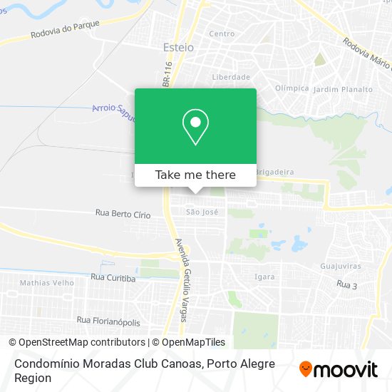 Condomínio Moradas Club Canoas map