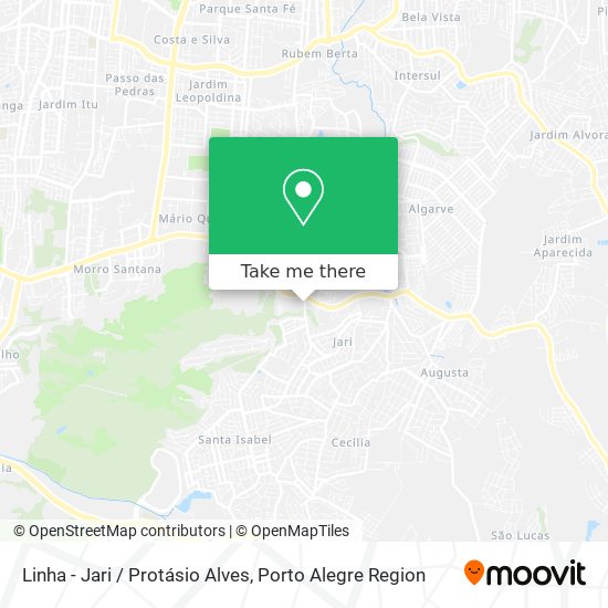 Linha - Jari / Protásio Alves map