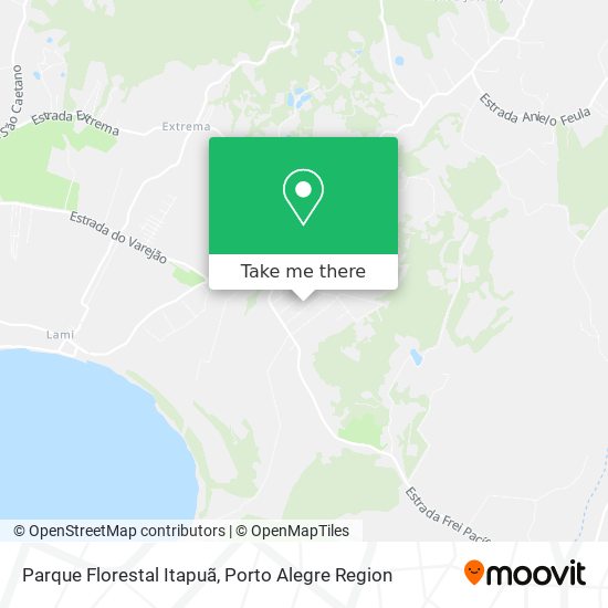 Parque Florestal Itapuã map