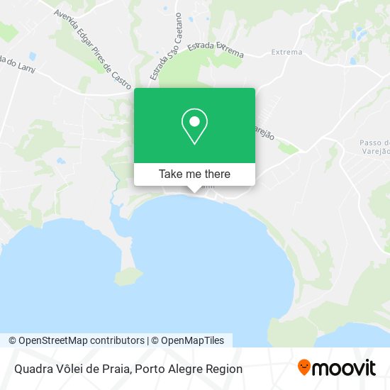 Mapa Quadra Vôlei de Praia