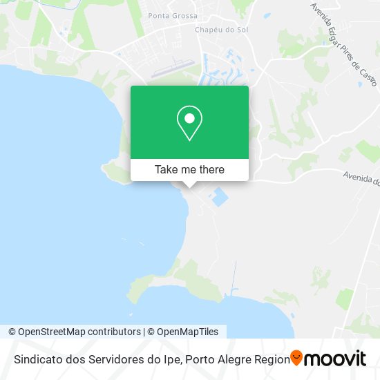 Sindicato dos Servidores do Ipe map