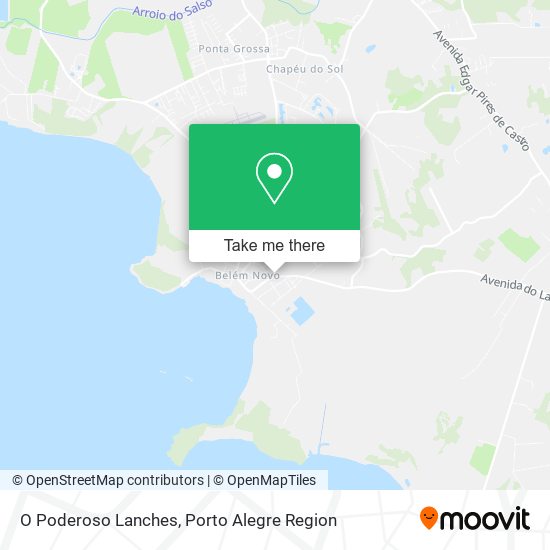 O Poderoso Lanches map