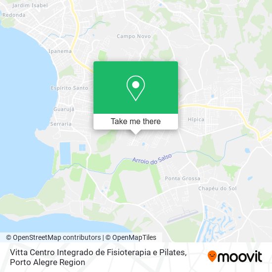 Mapa Vitta Centro Integrado de Fisioterapia e Pilates