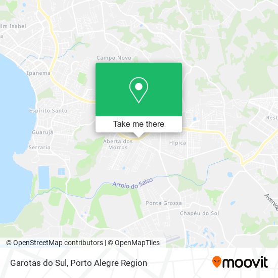 Garotas do Sul map