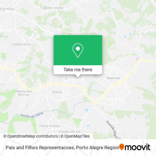 Pais and Filhos Representacoes map