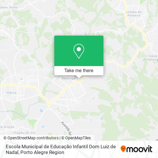 Mapa Escola Municipal de Educação Infantil Dom Luiz de Nadal