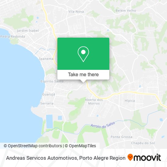 Andreas Servicos Automotivos map