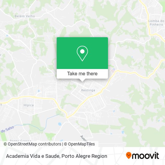 Academia Vida e Saude map