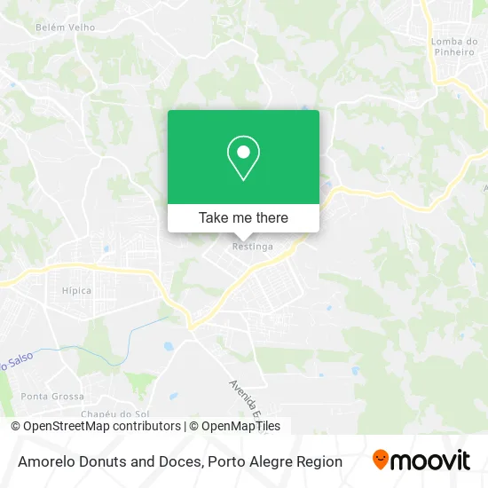 Amorelo Donuts and Doces map