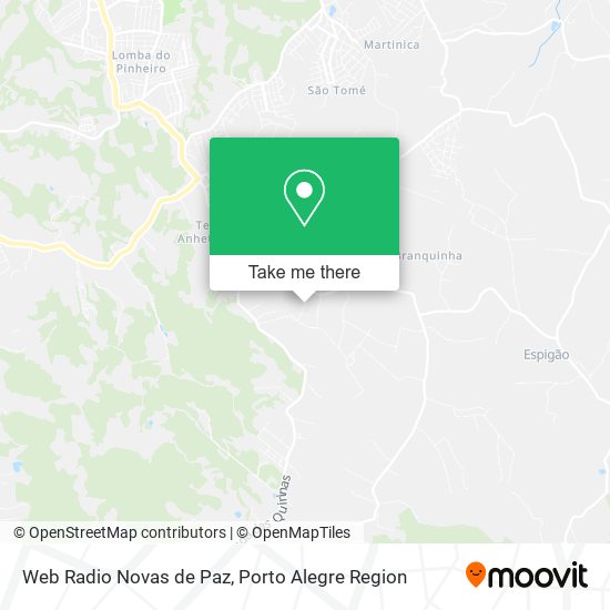 Web Radio Novas de Paz map