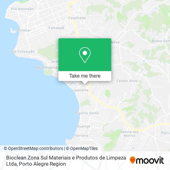 Mapa Bioclean Zona Sul Materiais e Produtos de Limpeza Ltda