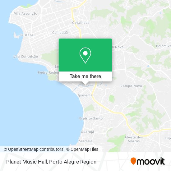 Planet Music Hall map