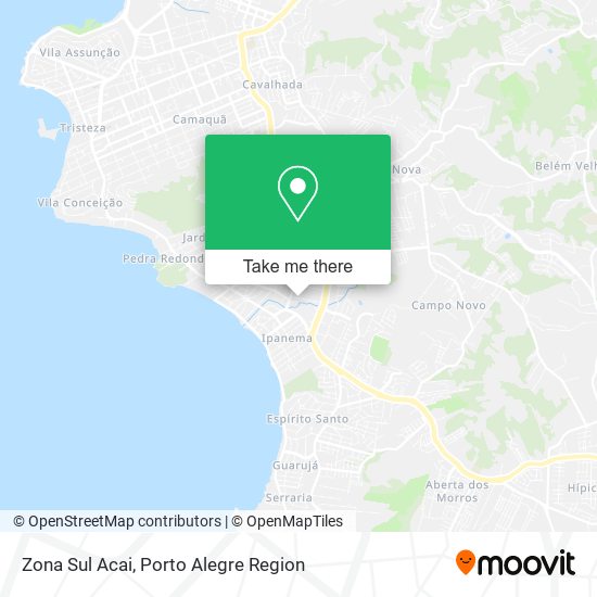 Zona Sul Acai map