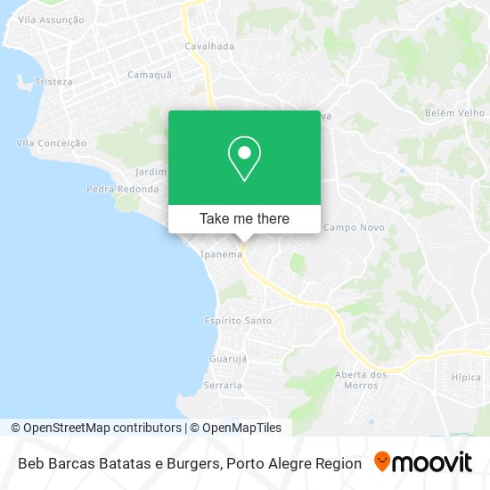 Mapa Beb Barcas Batatas e Burgers