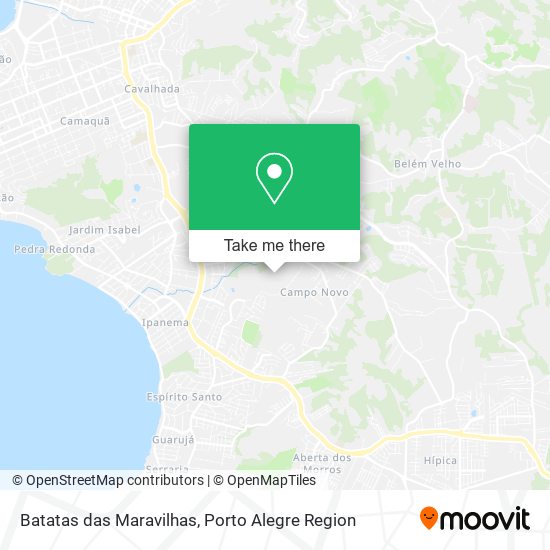 Batatas das Maravilhas map