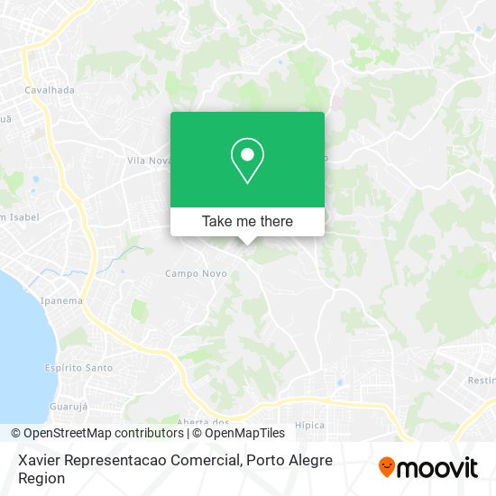 Xavier Representacao Comercial map