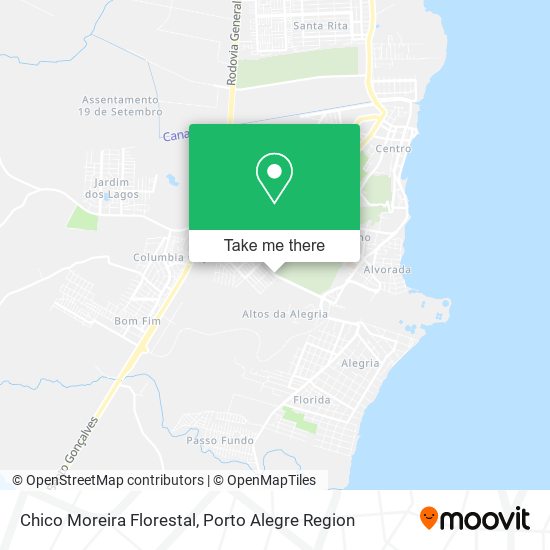 Chico Moreira Florestal map