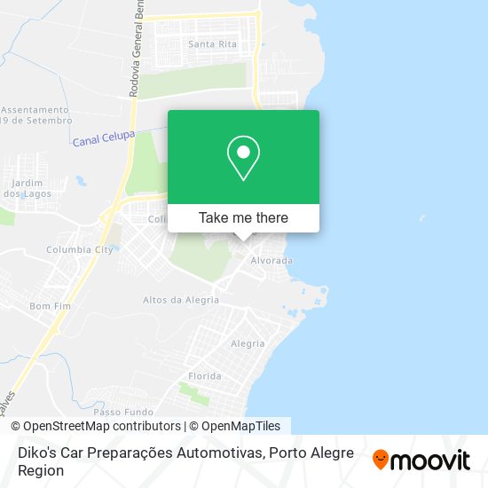 Mapa Diko's Car Preparações Automotivas