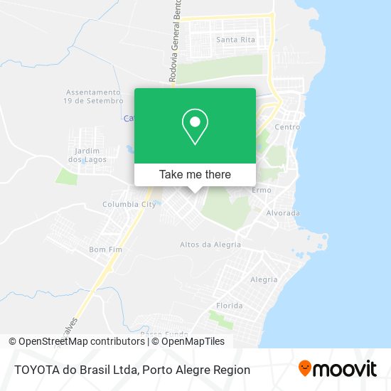 Mapa TOYOTA do Brasil Ltda