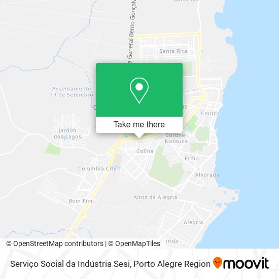 Serviço Social da Indústria Sesi map