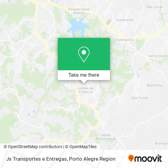 Js Transportes e Entregas map