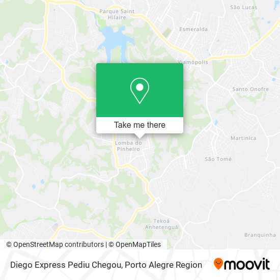 Mapa Diego Express Pediu Chegou