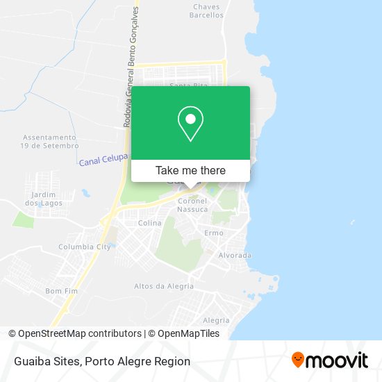 Guaiba Sites map