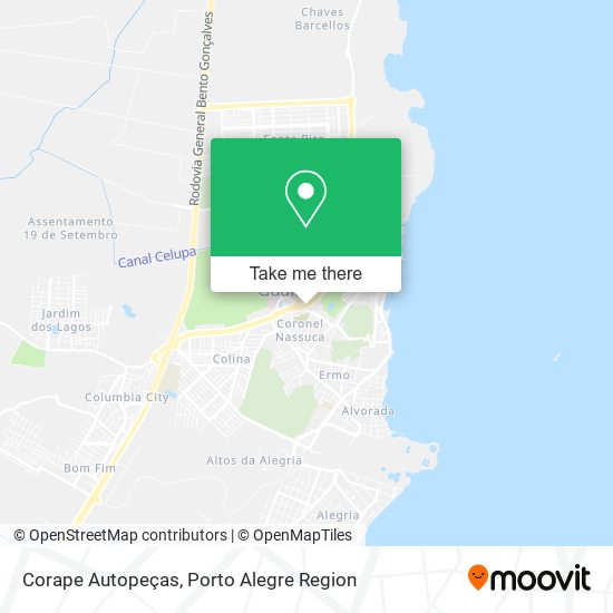 Corape Autopeças map