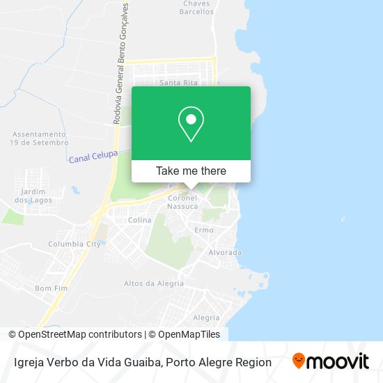 Igreja Verbo da Vida Guaiba map