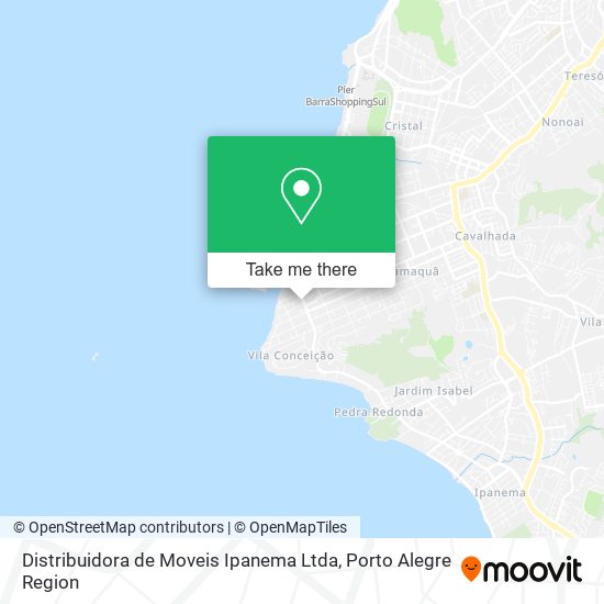 Distribuidora de Moveis Ipanema Ltda map