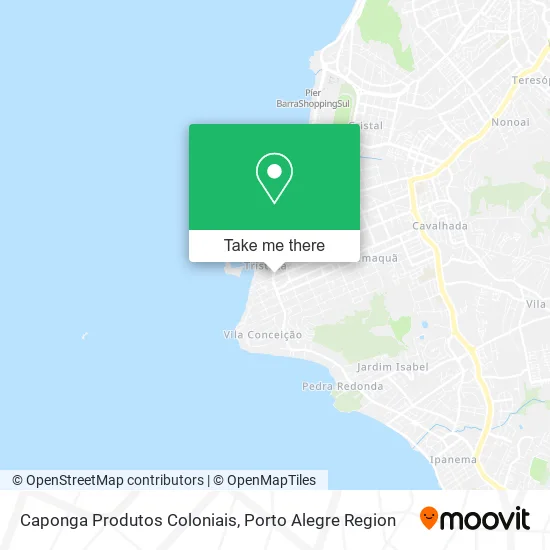 Caponga Produtos Coloniais map