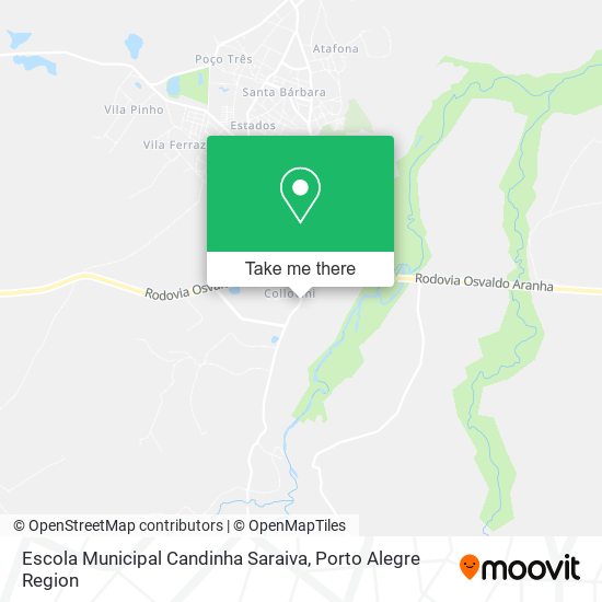 Mapa Escola Municipal Candinha Saraiva