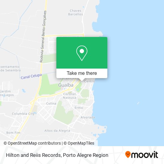 Hilton and Reiis Records map