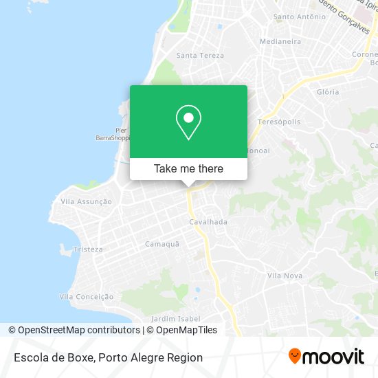 Mapa Escola de Boxe