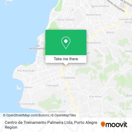 Mapa Centro de Treinamento Palmeira Ltda