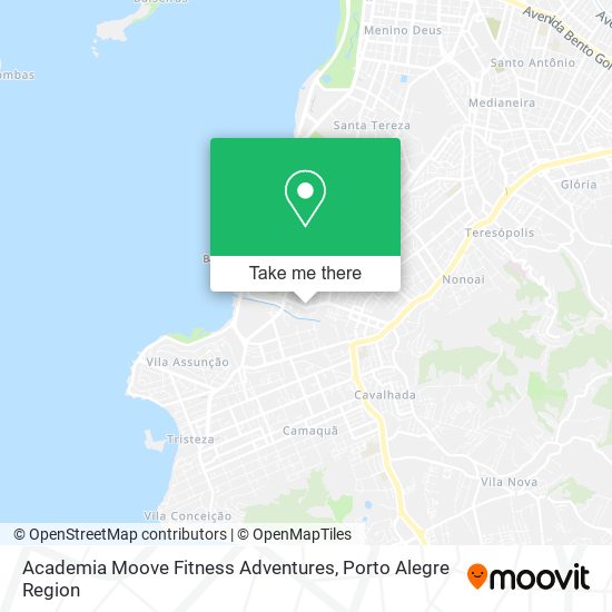 Mapa Academia Moove Fitness Adventures