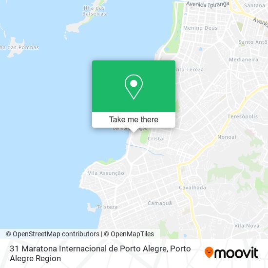 Mapa 31 Maratona Internacional de Porto Alegre