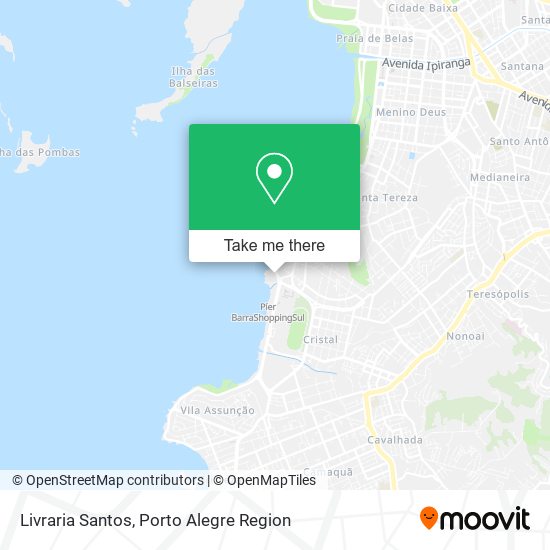 Mapa Livraria Santos