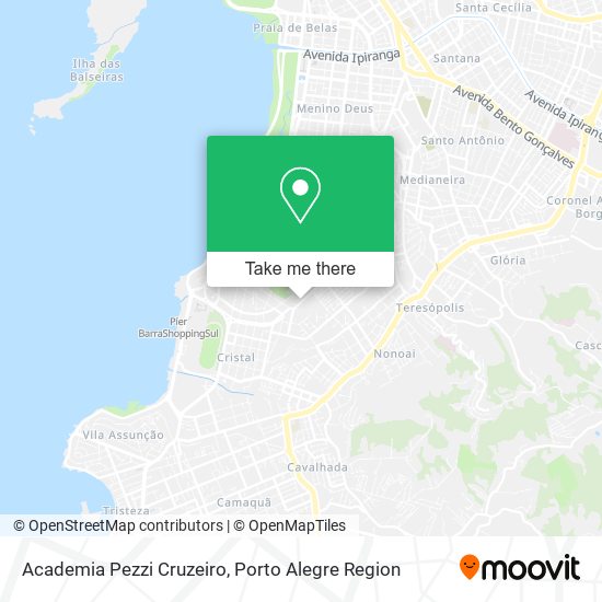 Academia Pezzi Cruzeiro map