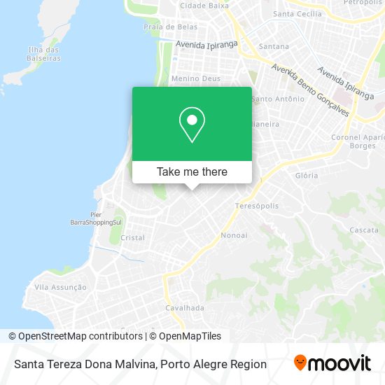 Santa Tereza Dona Malvina map