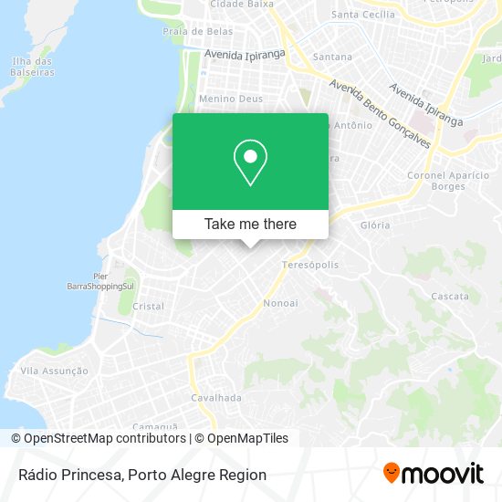 Rádio Princesa map